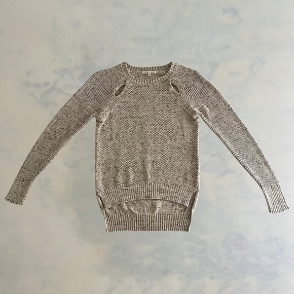 Rebecca Minkoff Heather Grey Knit Crewneck Sweater - Picture 3 of 7